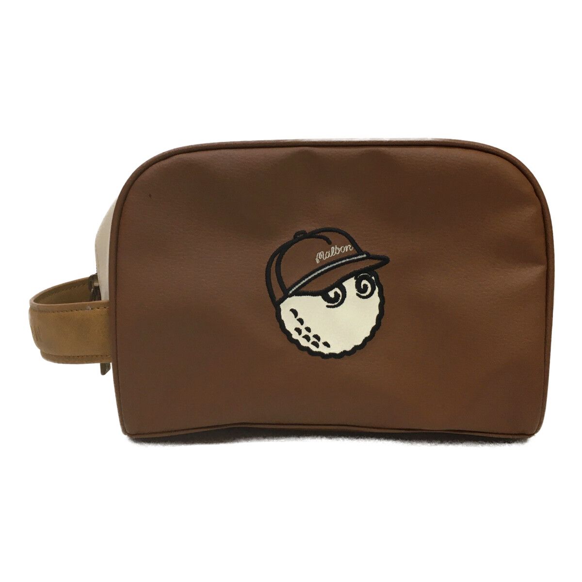 Malbon Golf マルボンゴルフ クラッチバッグ ハンドバッグ 茶色 Malbon Golf マルボンゴルフ クラッチバッグ ハンドバッグ 茶色