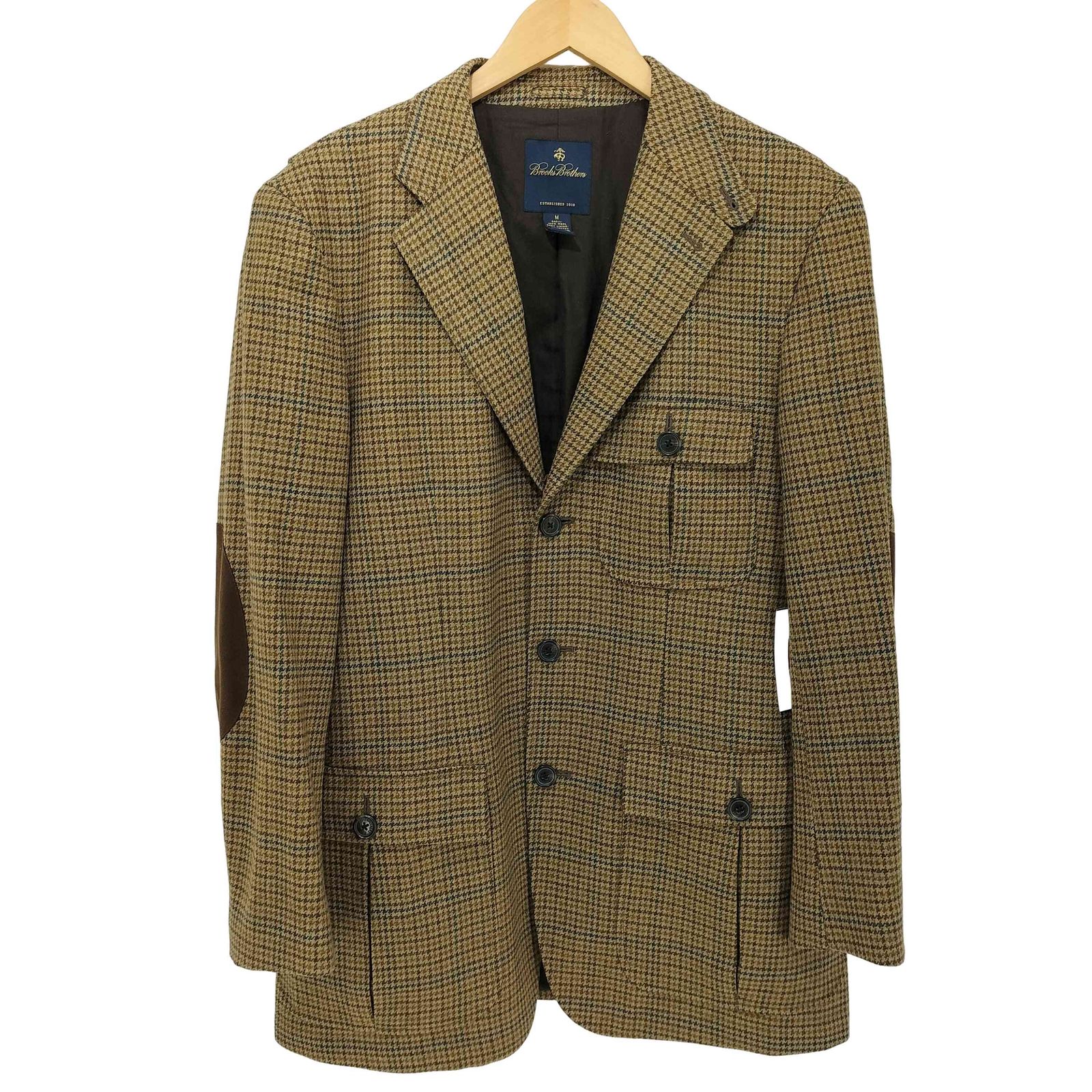 ブルックスブラザーズ BROOKS BROTHERS エルボーパッチ 千鳥格子柄 3B 