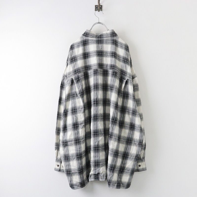 2023AW エーピーストゥディオ AP STUDIO別注 PROVOKE プロヴォーク Oversized check Shirt 38/ブラック系 シャツ【2400014413458】 2023AW エーピーストゥディオ AP STUDIO別注 PROVOKE