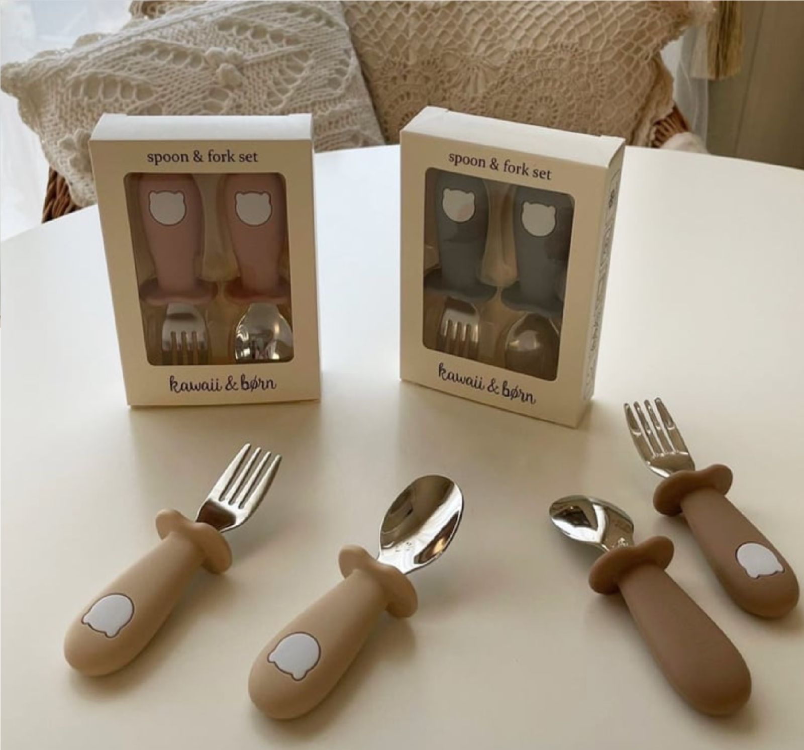 新品・未使用】 スプーン&フォーク セット 幼児用スプーン