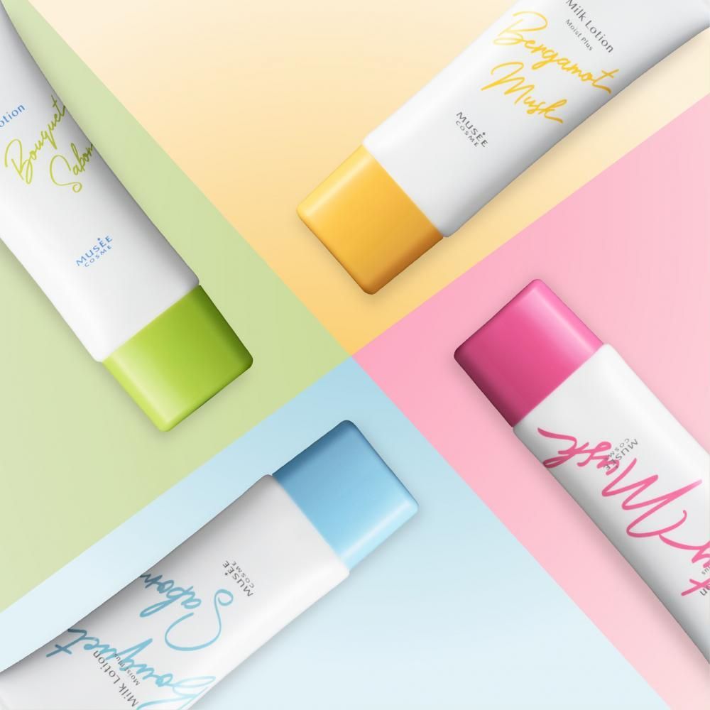 ミュゼ　ミルクローション モイストプラス　ブーケサボンの香り　4本セット ミュゼコスメの大人気商品から春限定商品が登場 ミルク
