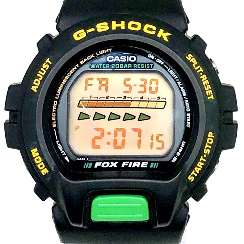 G-SHOCK ジーショック DW-6600B-1B FOXFIRE フォックスファイア グリーン GマークEL 90年代 1994年6月発売