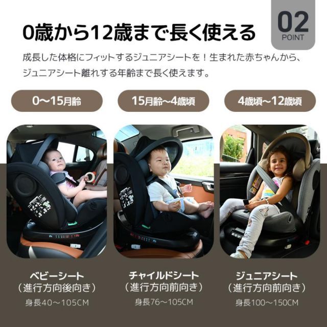 ジュニアシート キャノピー付き