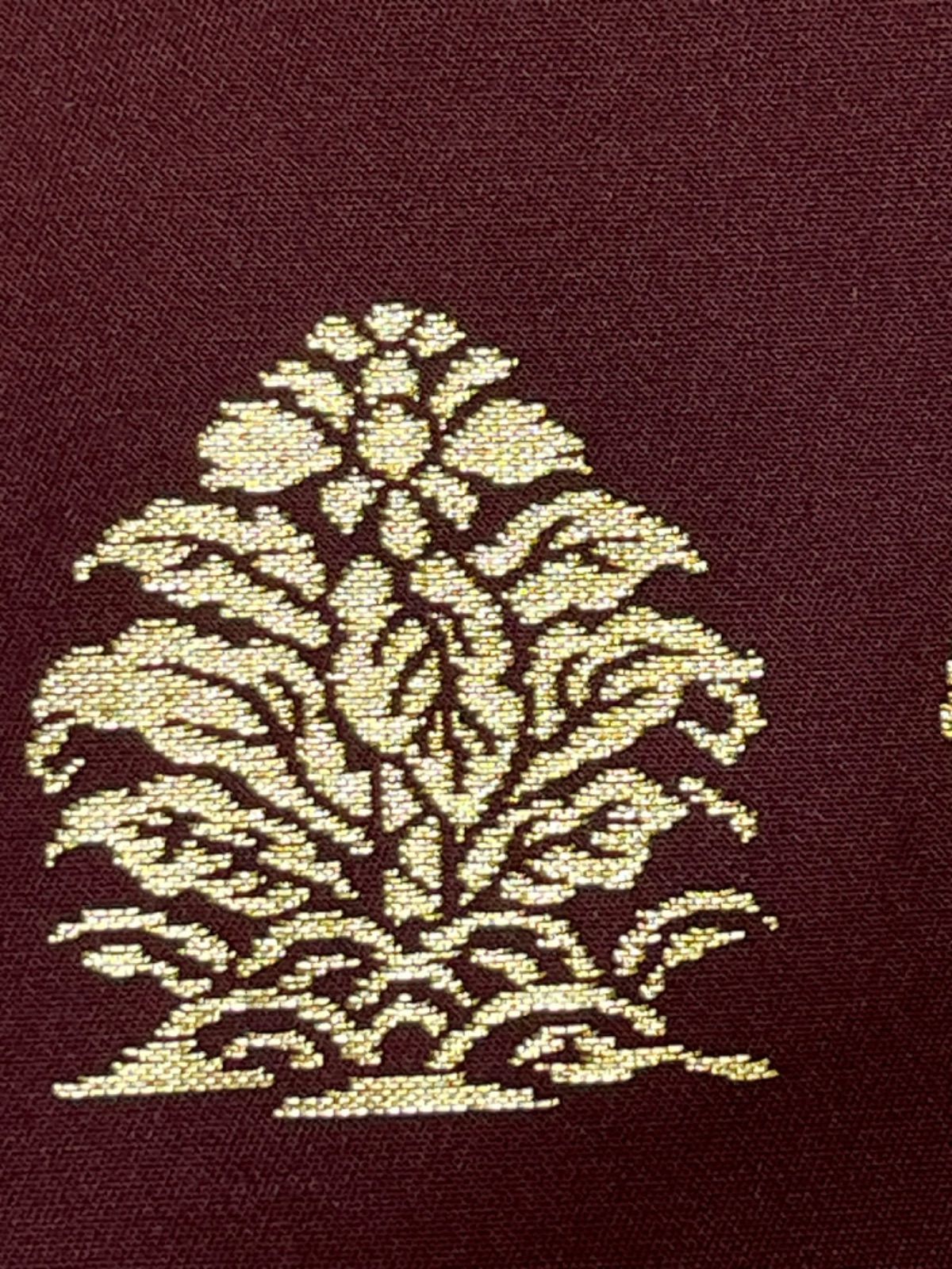 超豪華絢爛綺麗美品長さ435cm六通袋帯☆名物大鶏頭金擱☆龍村平蔵製☆ 