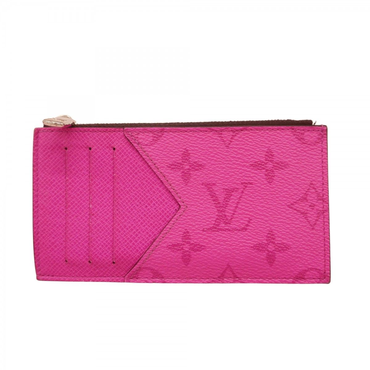 5mc2968 ルイヴィトン コインケース タイガラマ コインカードホルダー M30777 フューシャピンク メンズ