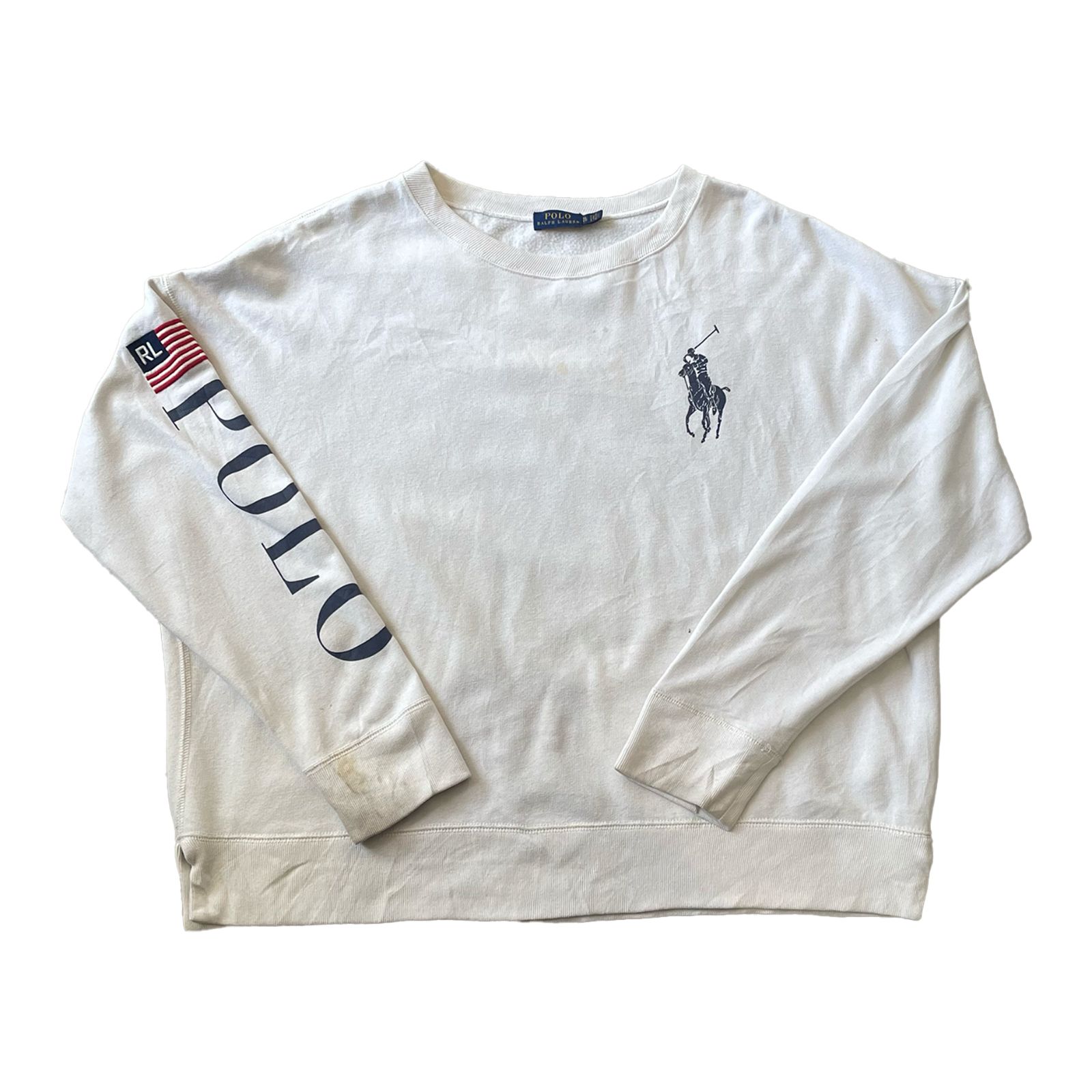 【新品✨】ラルフローレン スウェット トレーナー オーバーサイズ L〜XLグレー POLO RALPH LAUREN ポロ ラルフローレン トレーナー メンズ