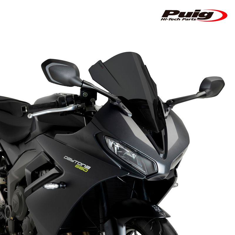 Puig 22084F Z-RACING SCREEN [DARK SMOKE] TRIUMPH DAYTONA 660 (24-25) プーチ レーシングスクリーン