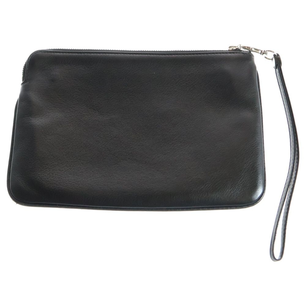 BALENCIAGA バレンシアガ EVERYDAY エブリデイ レザー ロゴプリントポーチ ブラック 492465