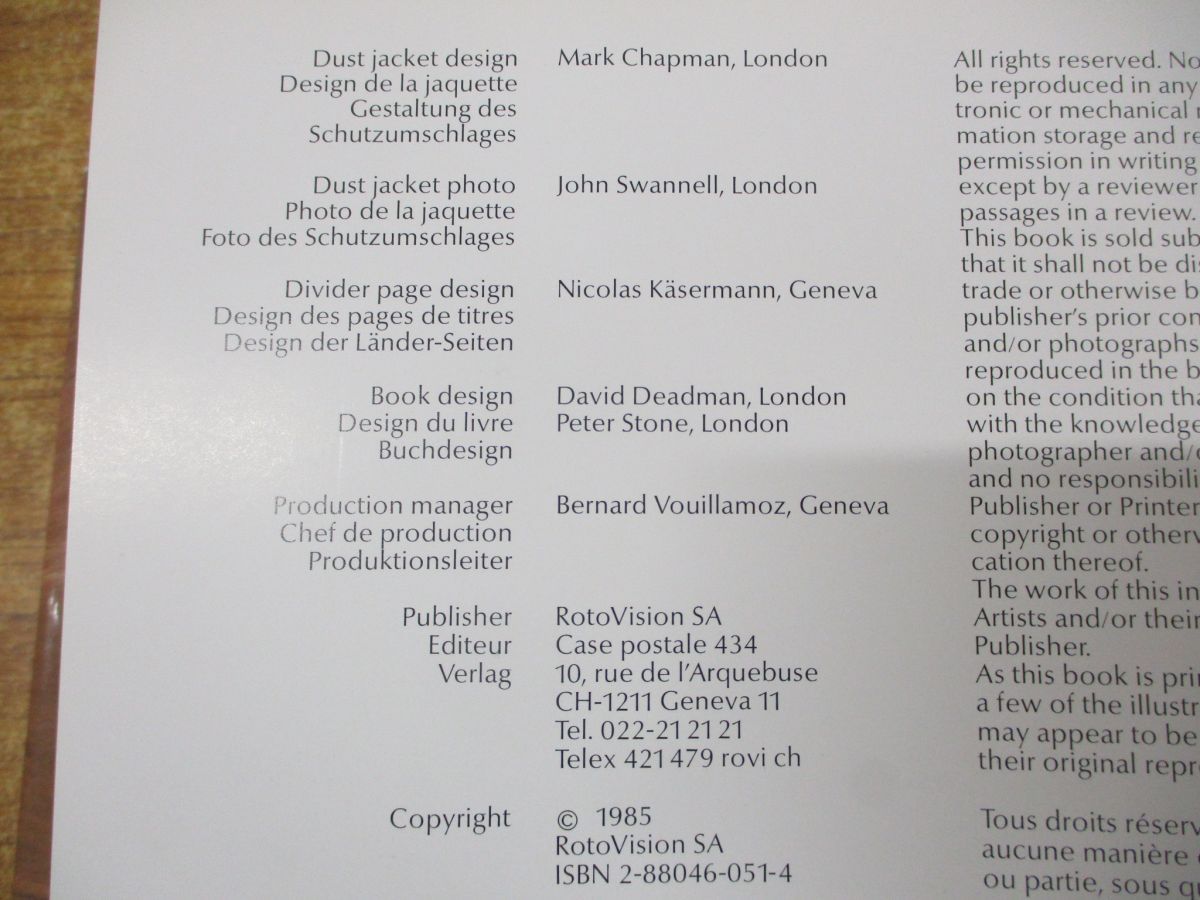 △01)【同梱不可】Art Directors Index to Photographers No.11