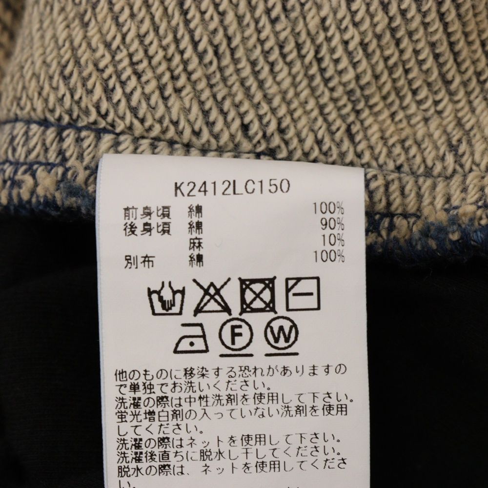 KAPITAL (キャピタル) 24AW IDG裏毛×BORO 2TONE BIGスウェット