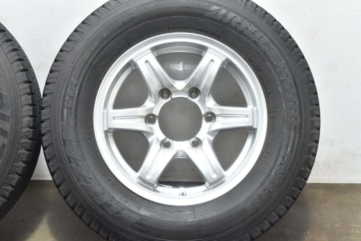 【激安通販】 ハイエースサイズ 社外 15in 6J 35 PCD139.7 ブリヂストン ブリザック VL1 195 80R15 107 105L LT レジアス ボンゴブローニイバン