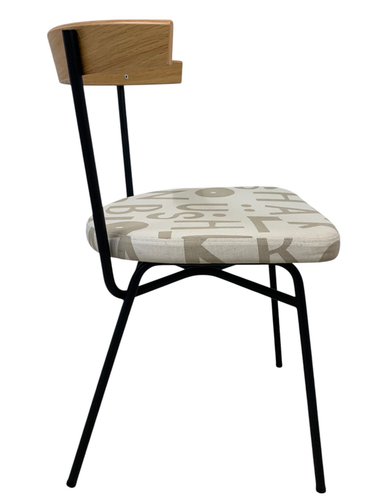 IDEE イデー FERRET CHAIR Black frame YUNOKI Alphabet 幅507 × 奥行