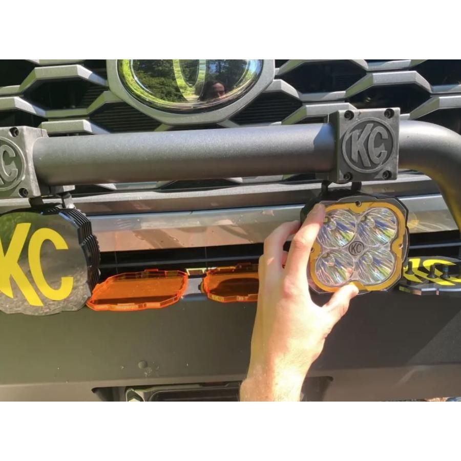 品質保証で、高速配送！ KC HiLiTES ブラケットセット チューブクランプタイプ ラバーアジャスト Bracket Set Tube Clamp Light Mount Rubber Adjustment Shims - 2.75 -3.0 73091 もうすぐ販売終了