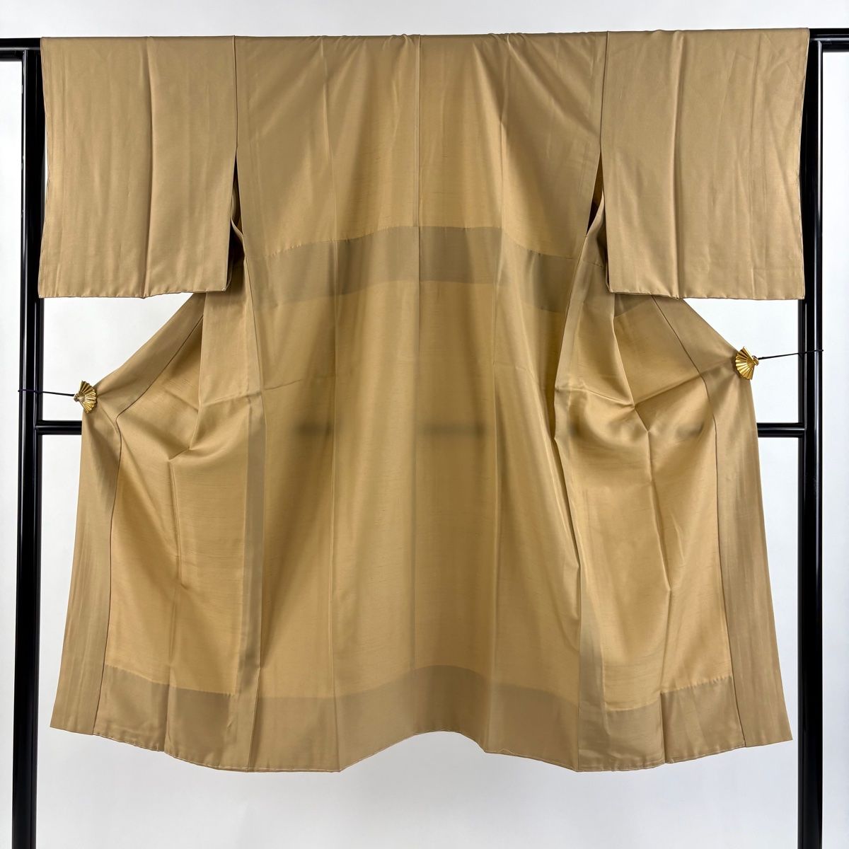 長襦袢 身丈124.5cm 裄丈64.5cm M 柿渋染 茶色 正絹 秀品