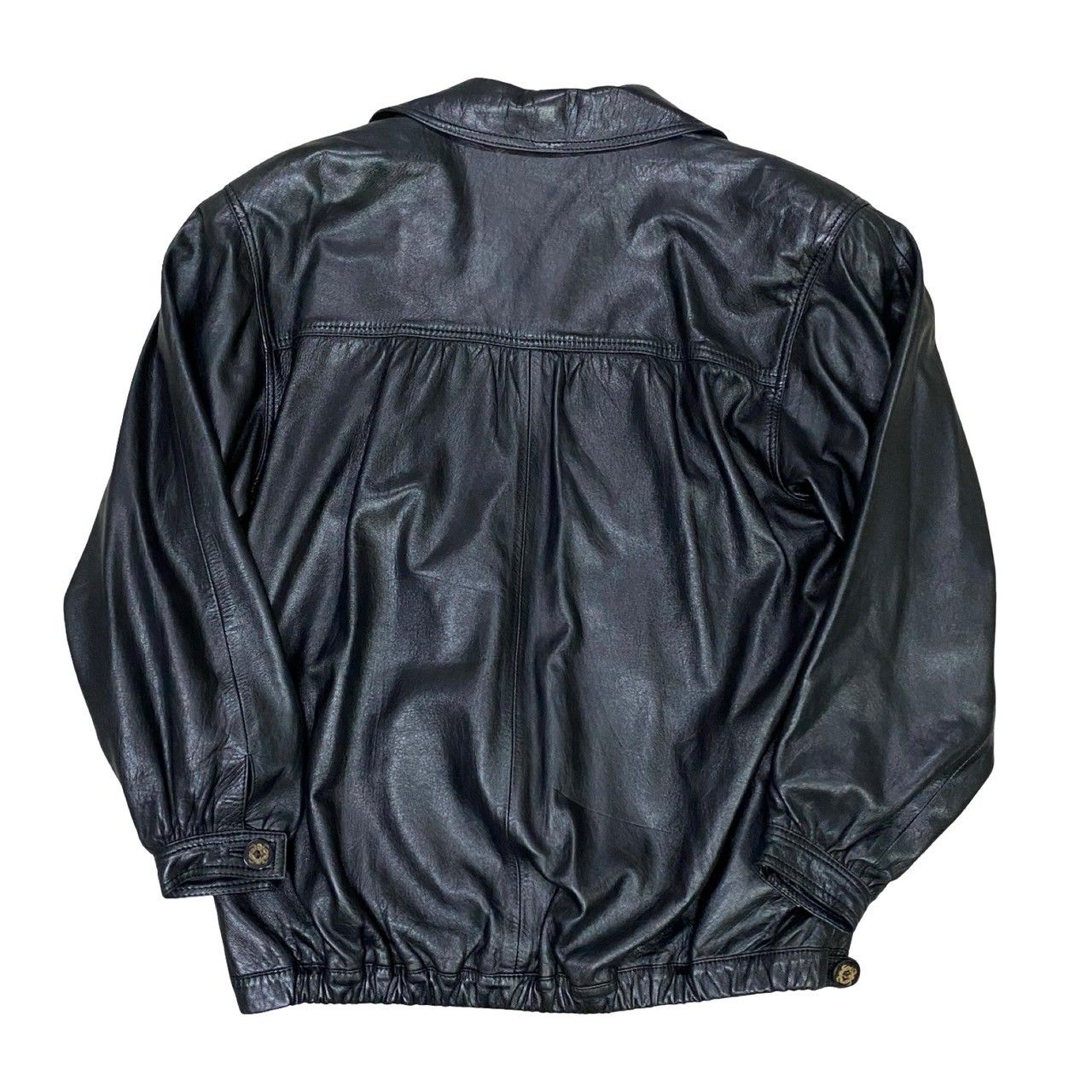 極 美品 希少品 LOEWE ロエベ アナグラム ロゴ ボタン ラムナッパ