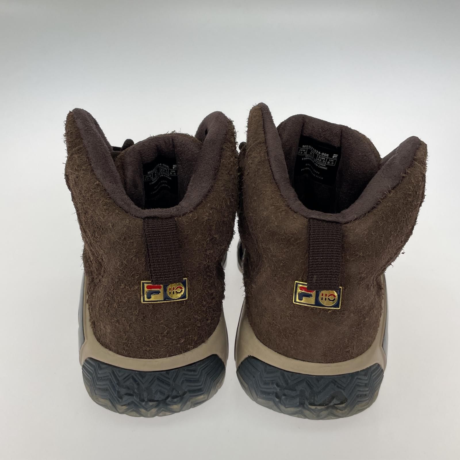 FILA フィラ ハイカットスニーカー size27.5cm/ブラウン メンズ - メルカリ
