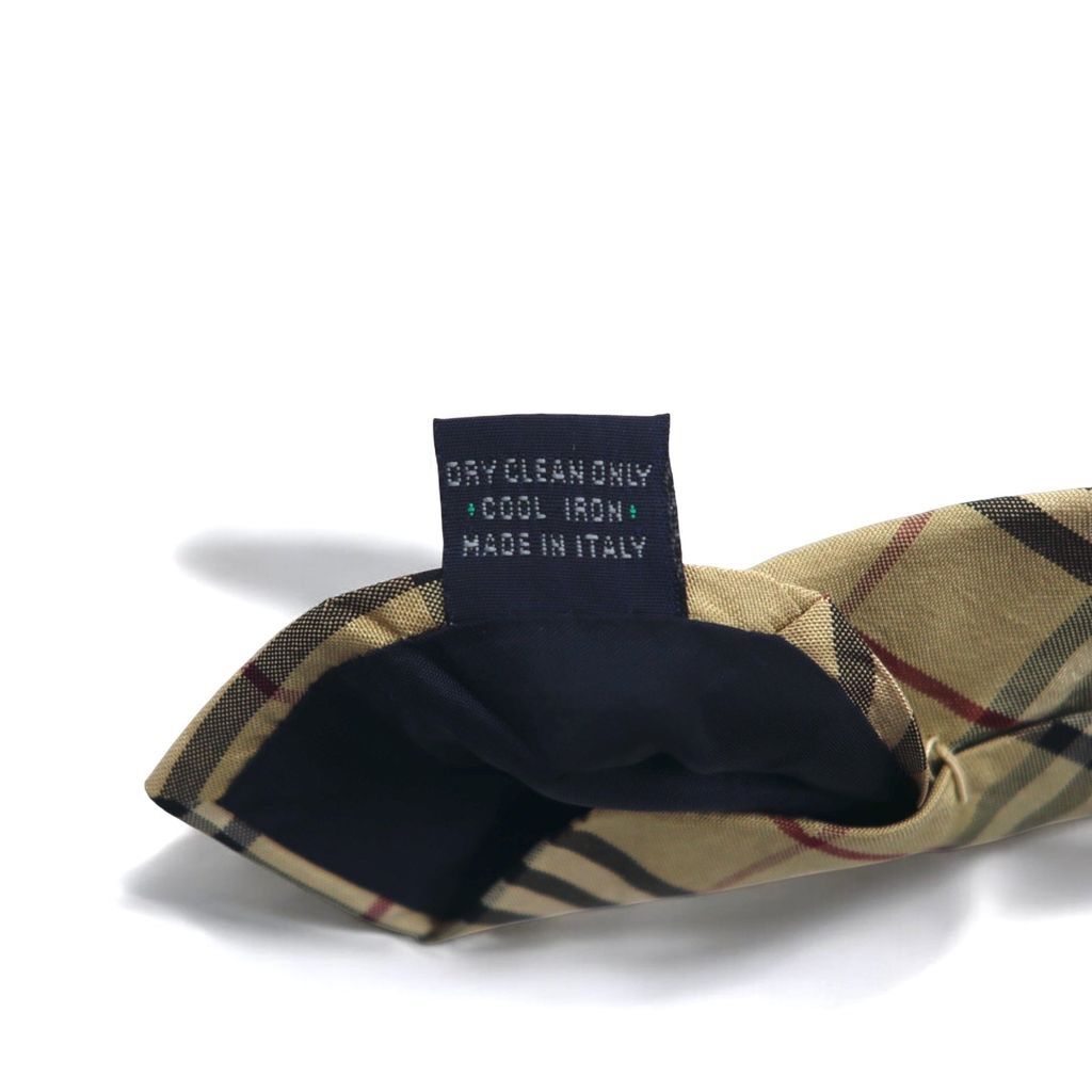 BURBERRY イタリア製 ノバチェック ネクタイ ベージュ シルク