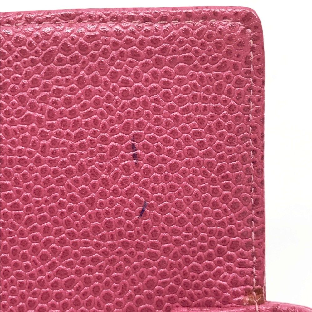 CHANEL シャネル 手帳カバー 最高 キャビアスキン ピンク系