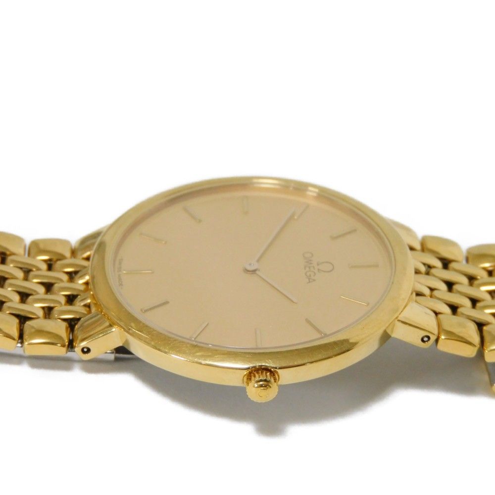 オメガ OMEGA デビル クォーツ メンズ ゴールド文字盤 1451/439 オメガ