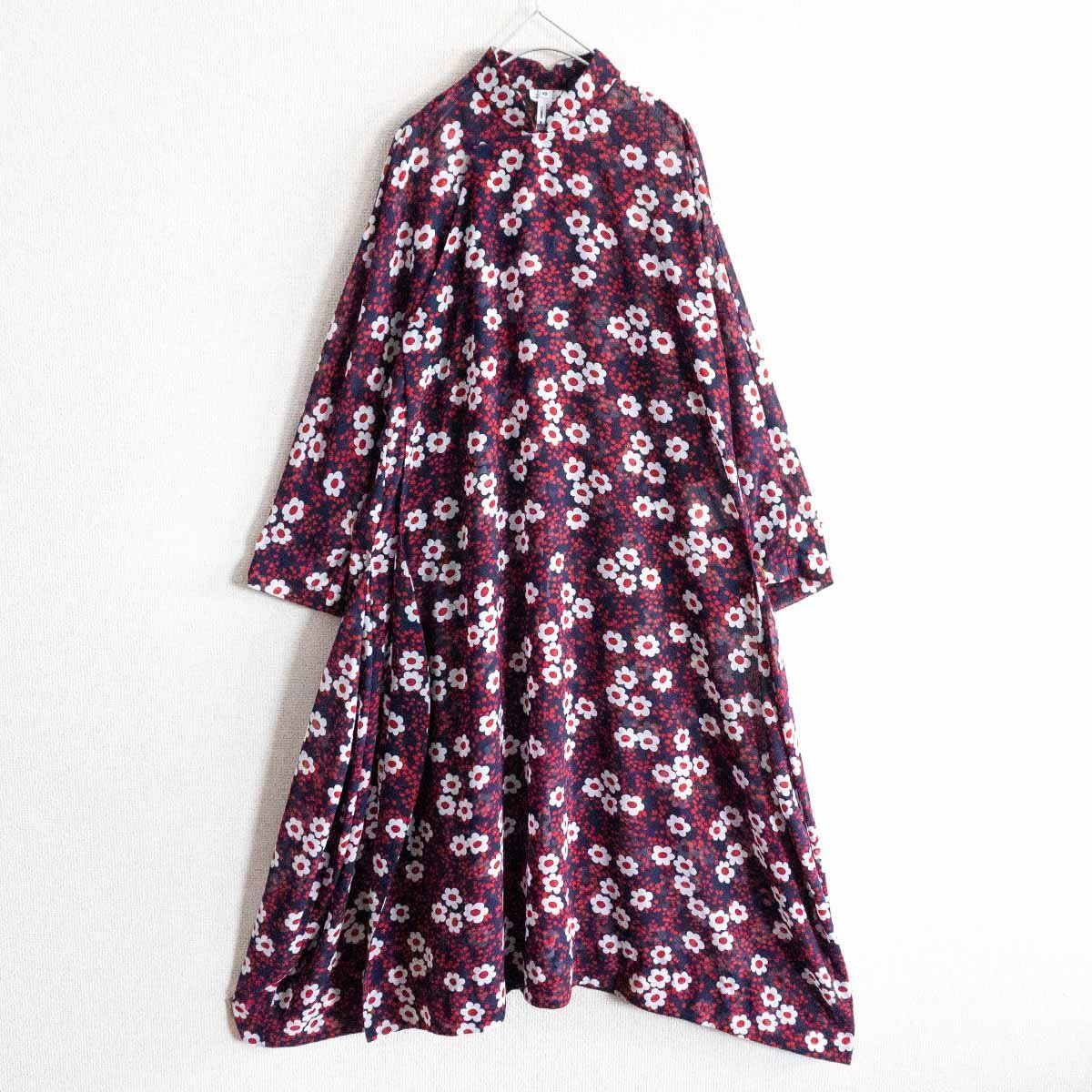 COMME des GARCONS 花柄　チャイナ　ワンピース COMME des GARCONS コムデギャルソン 花柄 チャイナ ワンピース