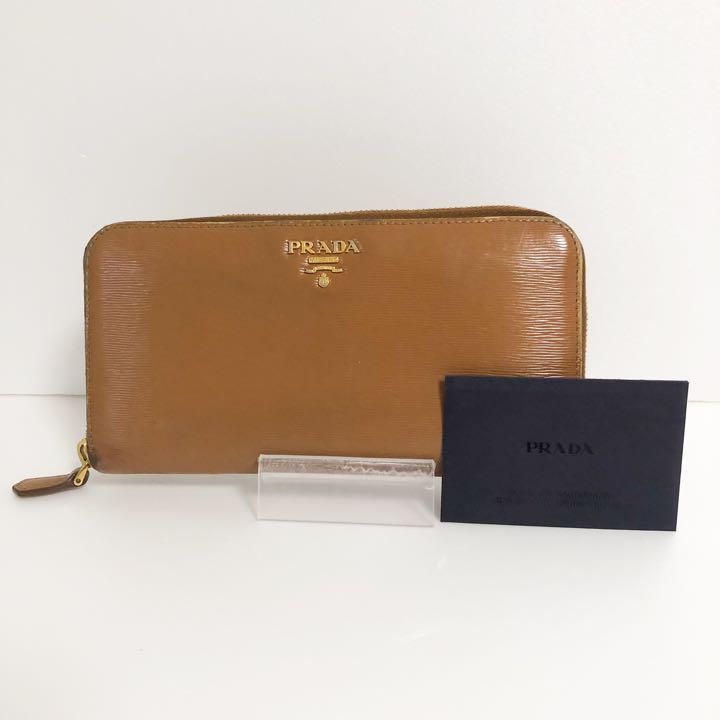 匿名配送✨PRADA 長財布 ライトブラウン 商品番号12