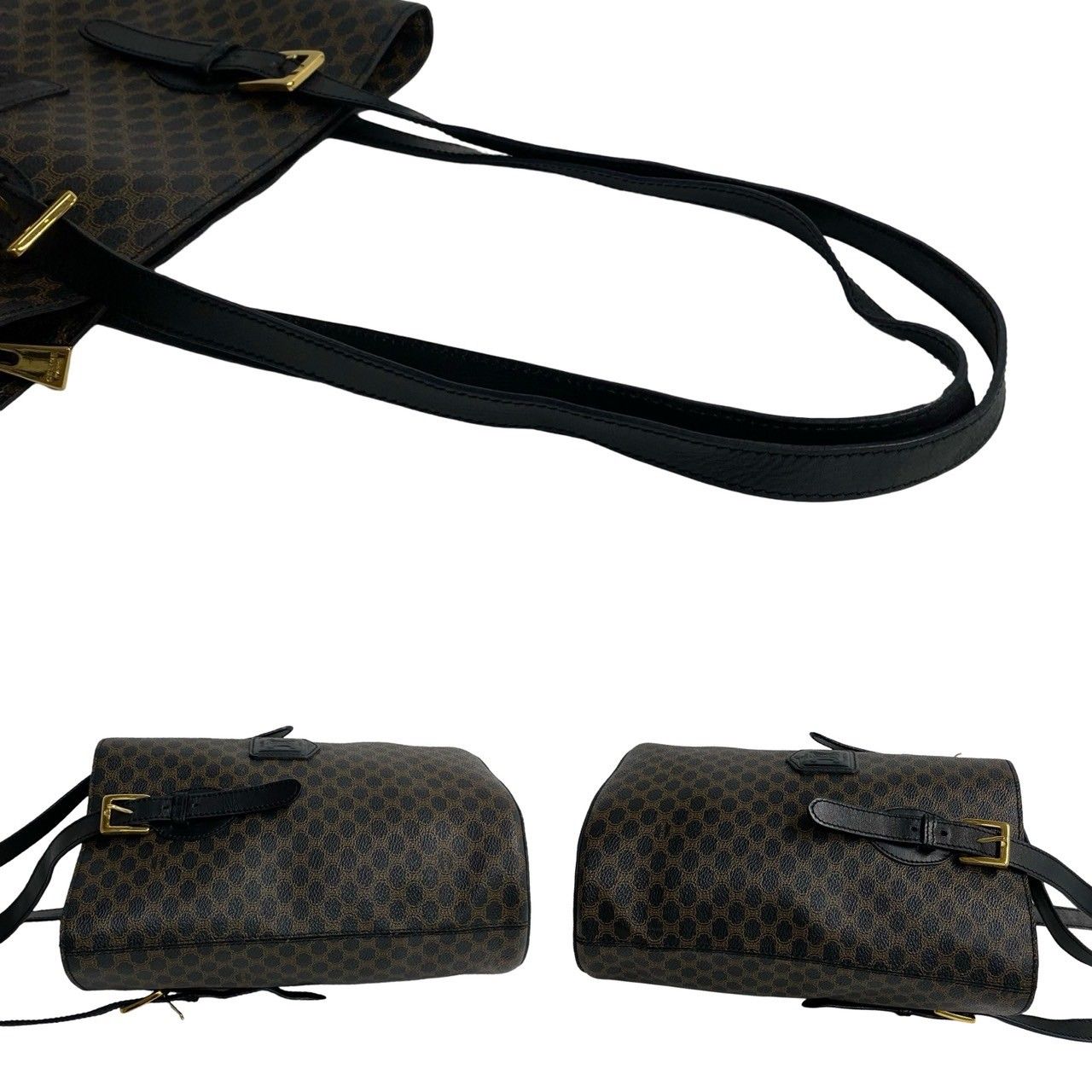 極 美品 CELINE セリーヌ ヴィンテージ マカダム ブラゾン トリオンフ