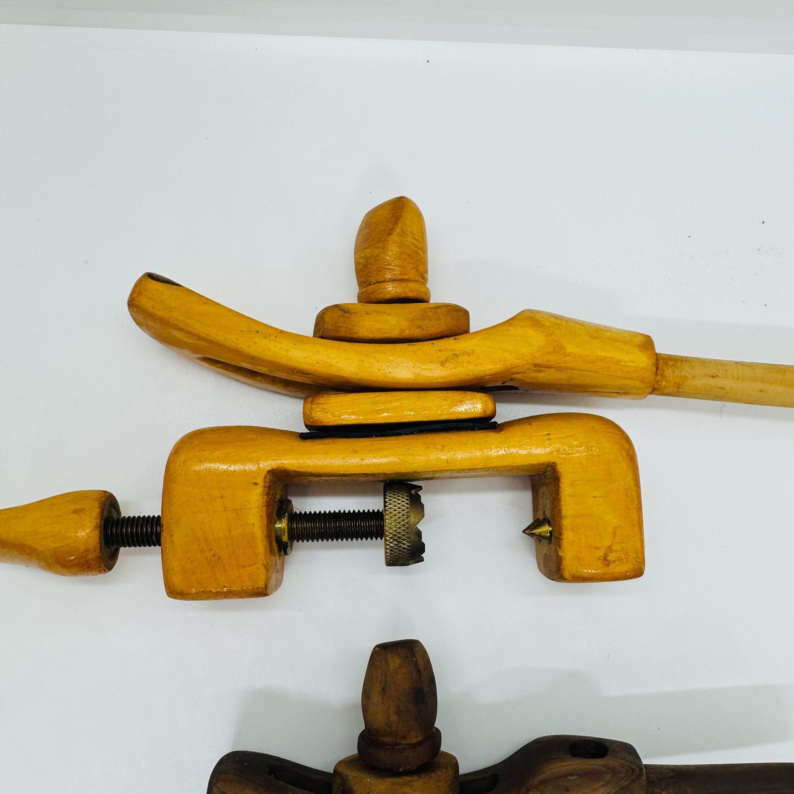 S ヘラ釣り ヘラ鮒 万力 木製 3点 渓流ビク 竹籠 鮎籠 セット HRDEVELOPMENT_JP