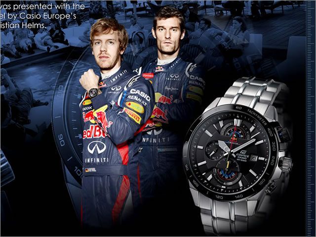 CASIO カシオ EDIFICE エディフィス 腕時計 EFR-520RB-1A 限定モデル Red Bull Racingタイアップモデル