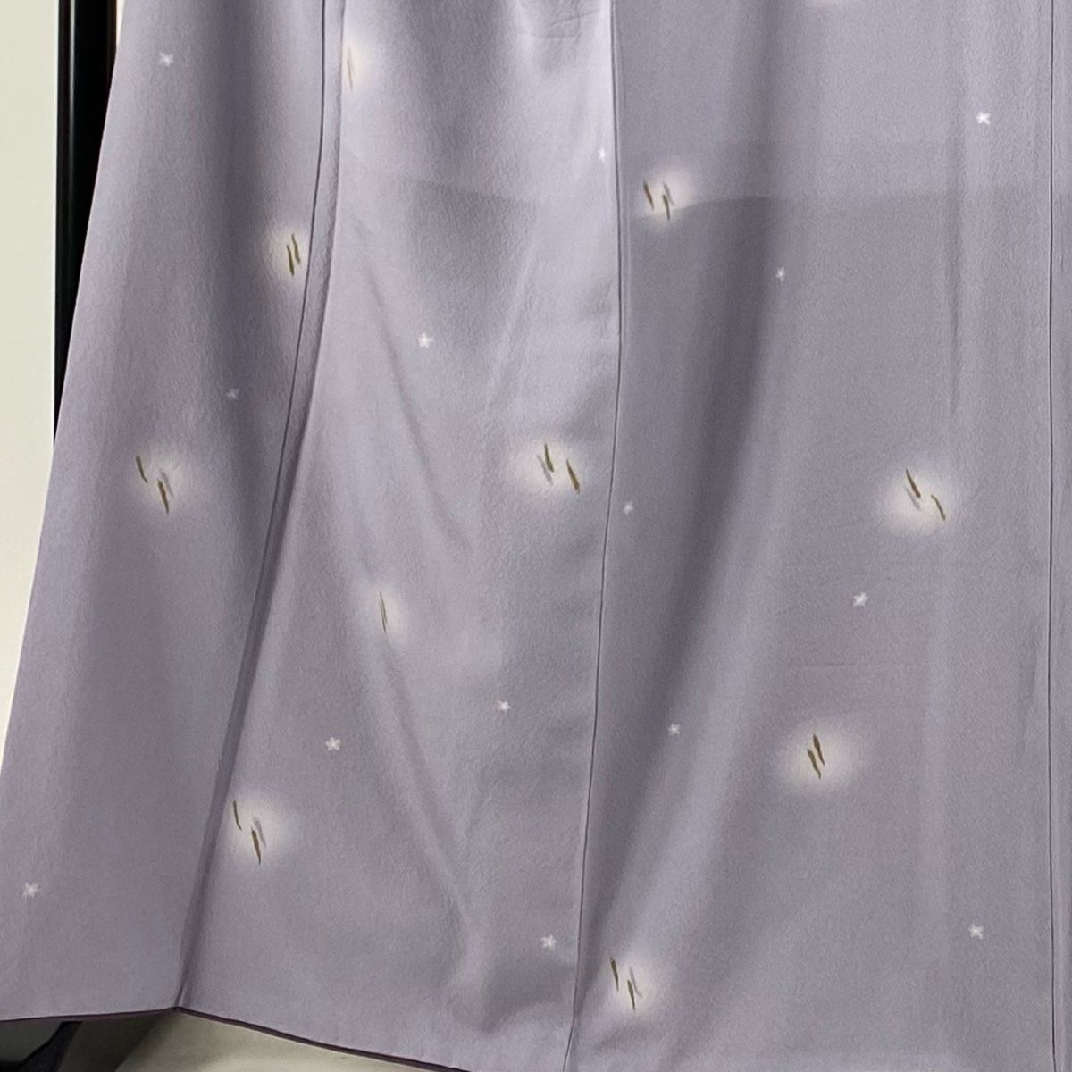 付下げ 身丈154cm 裄丈62.5cm S 袷 裾ぼかし 金通し 青緑 正絹 美品 秀  