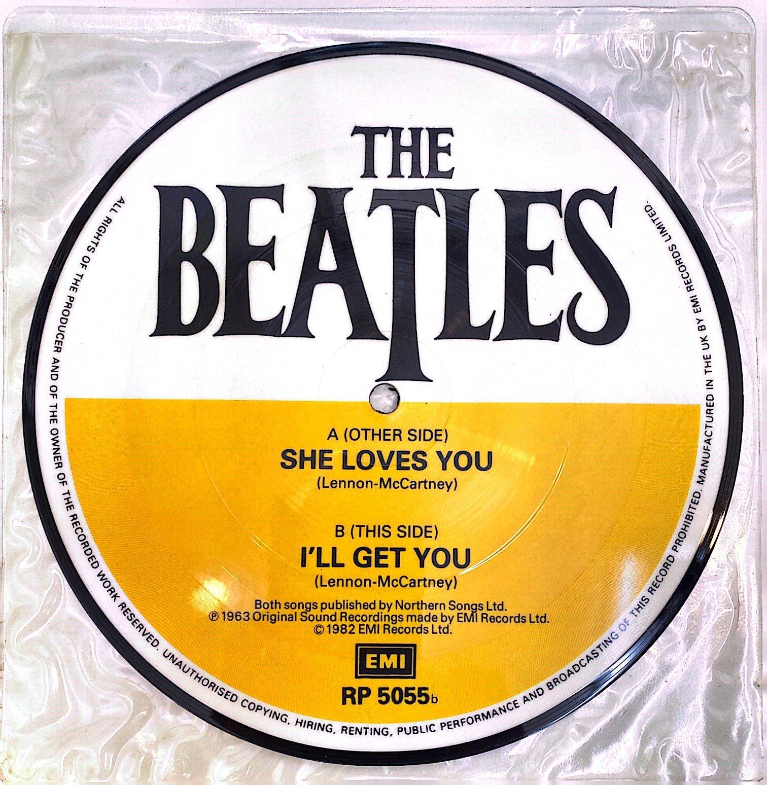 ピクチャー盤EP】The Beatles She Loves You ザ・ビートルズ