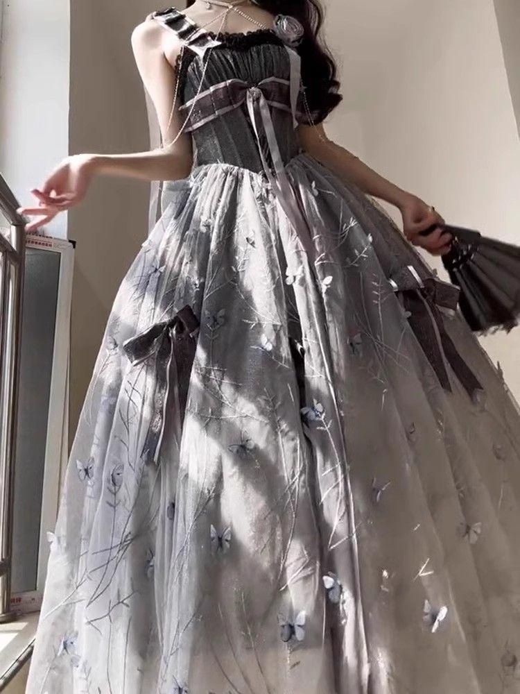 LT-111 豪華姫系 lolita 可愛 レトロ風 オリジナル 洋服 ロリータ ワンピース 美しい刺繍