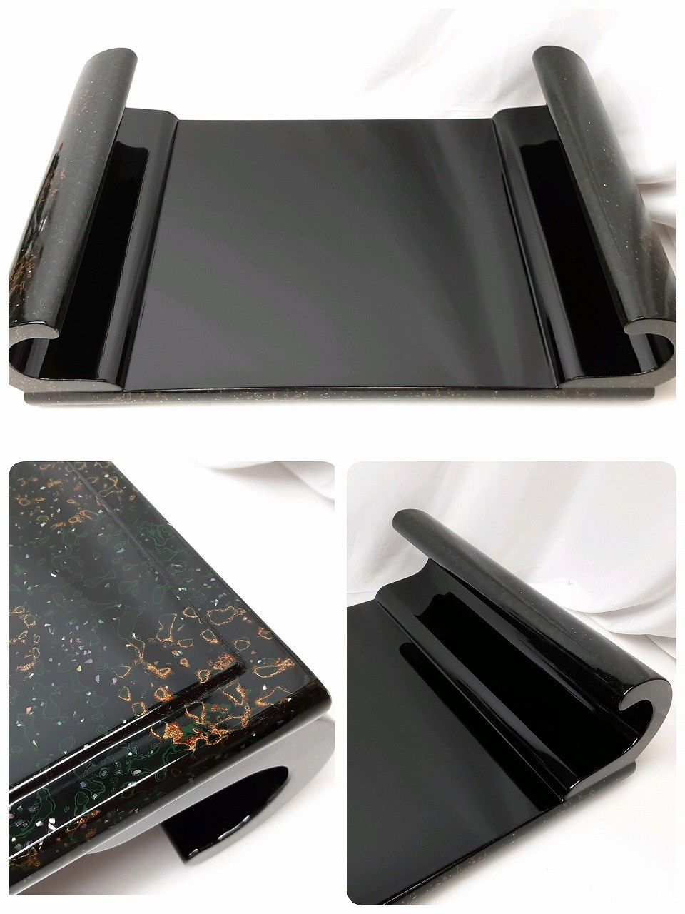 楽天市場】24k-732h【中古】津軽塗 花台 飾り台 青森伝統工芸品