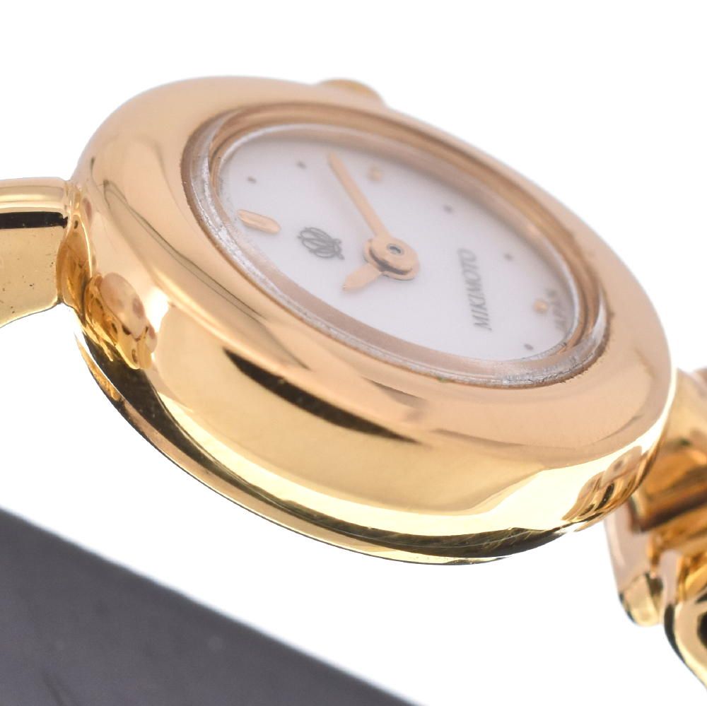 美品　ミキモト　パールブレスレット腕時計　稼働品 ミキモト MIKIMOTO パールウォッチ パールブレスレット 腕時計