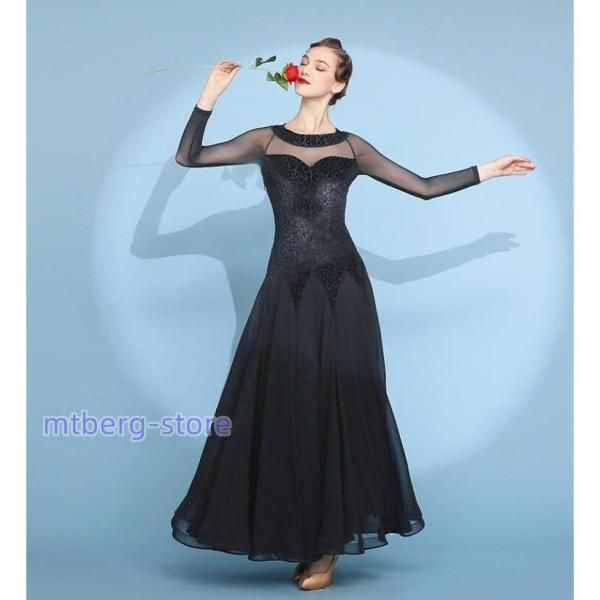 豪華ストーン付きスタンダードドレス✨ 競技会や発表会、デモにもオススメ！ 豪華ストーン付きスタンダードドレス 競技会やデモでも輝く魅力