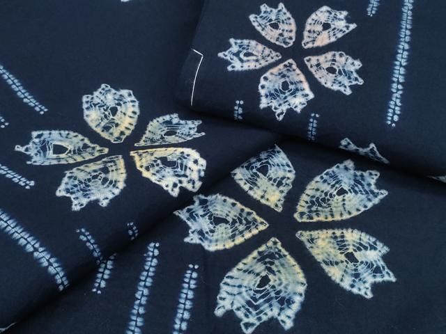 平和屋着物∴夏物 浴衣 有松鳴海絞り 舞花文 ♥ CAAY4667ng