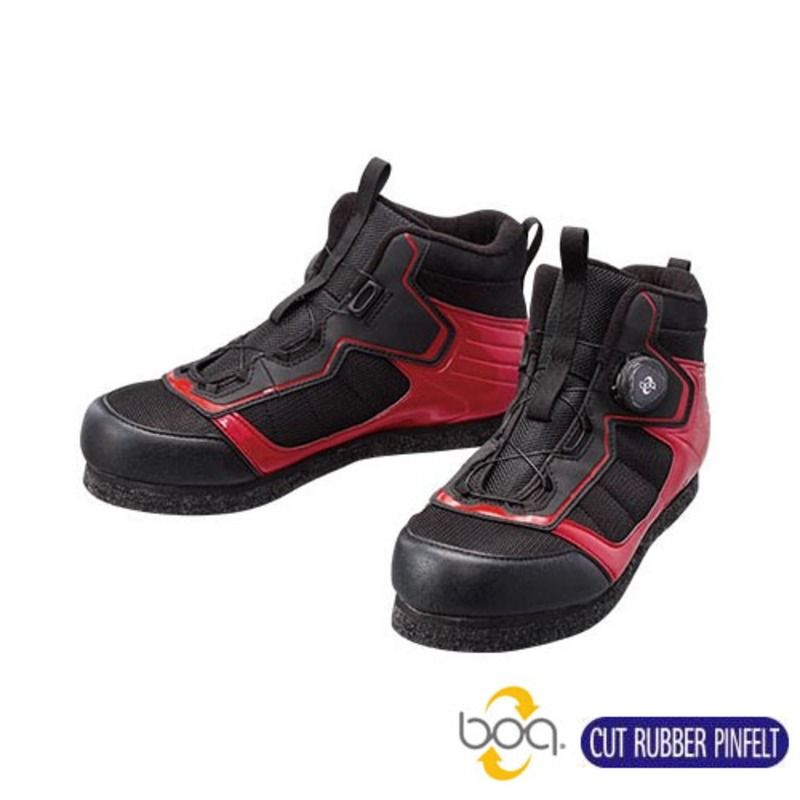 シマノ SHIMANO FS-041Q カットラバーピンフェルトフィットシューズ LT レッド 26cm