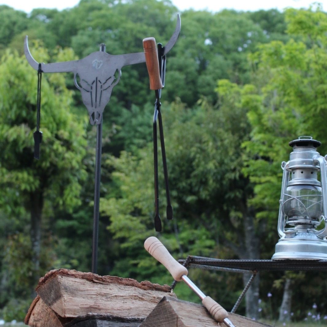 ランタンスタンド「bison」ハンガー フック ポール 節約 焚火 焚き火用