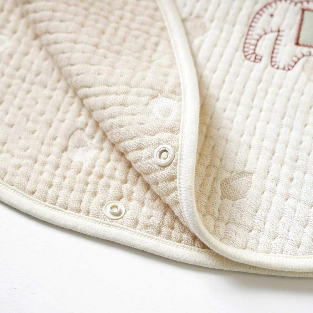 【数量限定】10mois(ディモワ) - Hoppetta ふくふくガーゼ(6重ガーゼ) ベビースリーパー コットン100% 新生児~3歳頃まで guri 着丈58cm 20211004