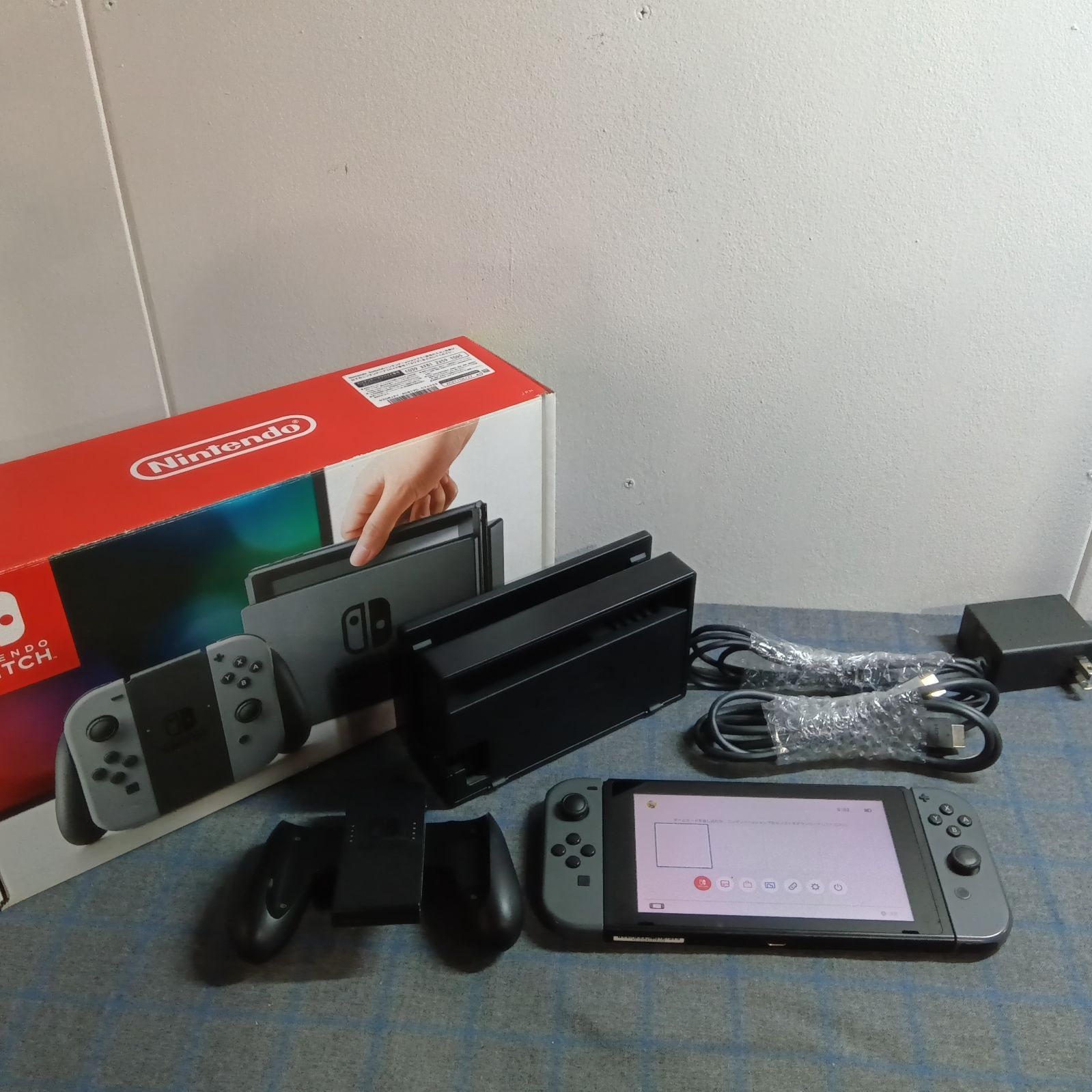 動作確認済】NintendoSwitch 本体セット 箱付き ブラック D578