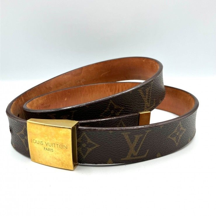 ⚪︎美品　箱付　ルイヴィトン　M6800　サンチュール　モノグラム×ゴールド金具 鑑定済み】正規品 ルイ・ヴィトン LOUIS VUITTON モノグラム