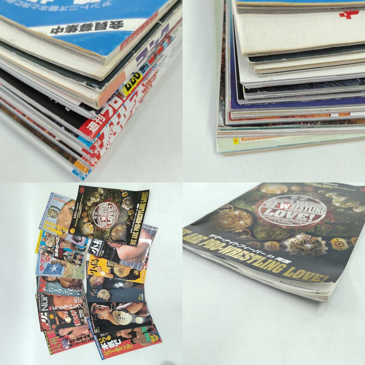 全日 新日 プロレス 雑誌 パンフレット ジャイアント馬場 アントニオ猪木 長州力 タイガーマスク まとめ ポスター 中古】全日 新日 プロレス 雑誌 パンフレット ジャイアント馬場