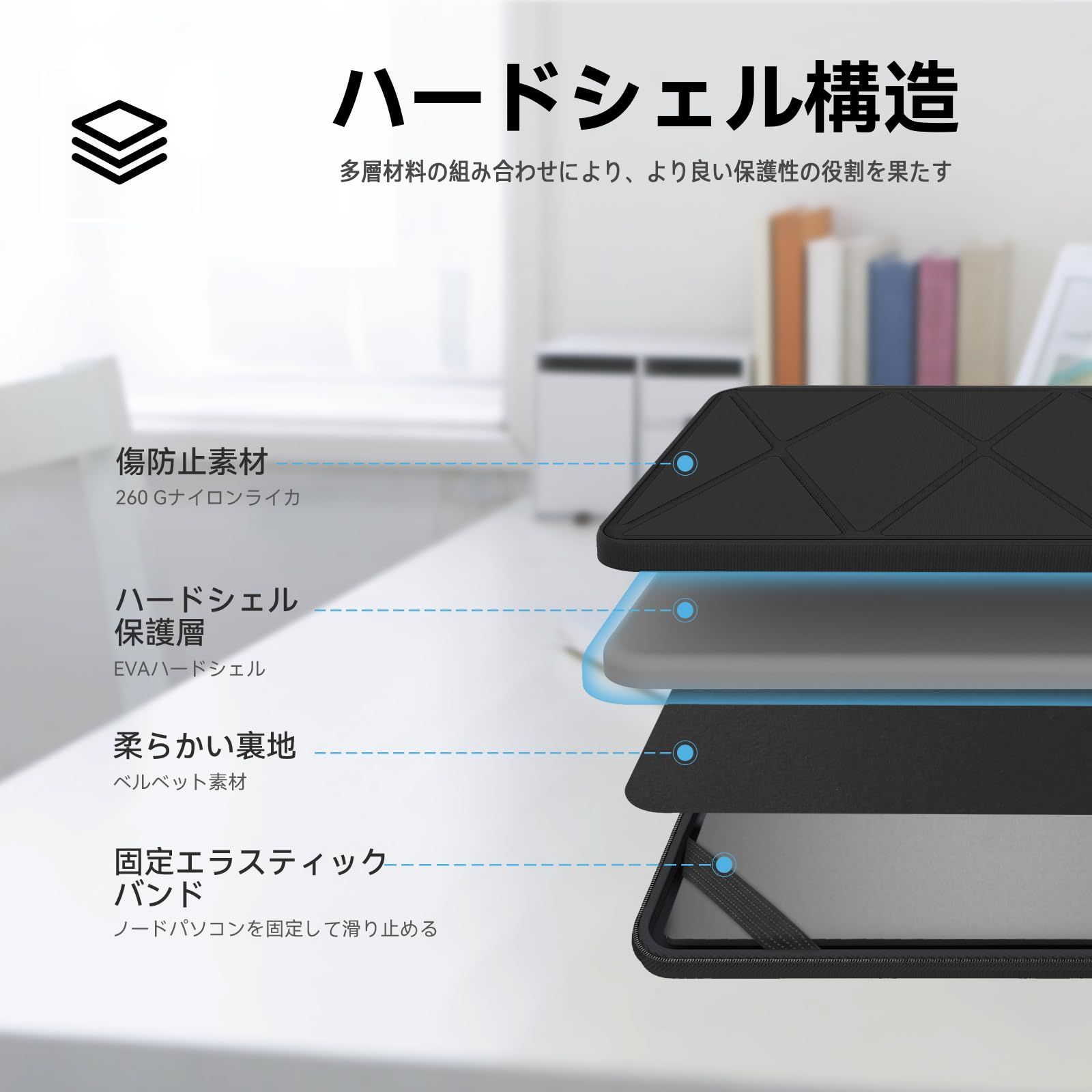 Smatree ハード EVA 保護スリーブケース 15.6 インチ NEC LAVIE N15 LAVIE Direct N15 R VersaPro J PC A4ラインアップ タイプVF VF-G タイプVF VF-G タイプVF V
