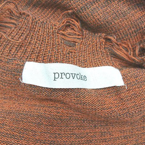◇ PROVOKE? プロヴォーク Vネック ダメージ加工 カジュアル