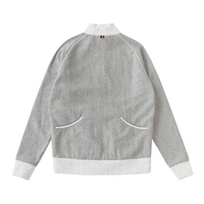 カペルミュール Lサイズ 裏起毛スウェットブルゾン グレー kpjk1004