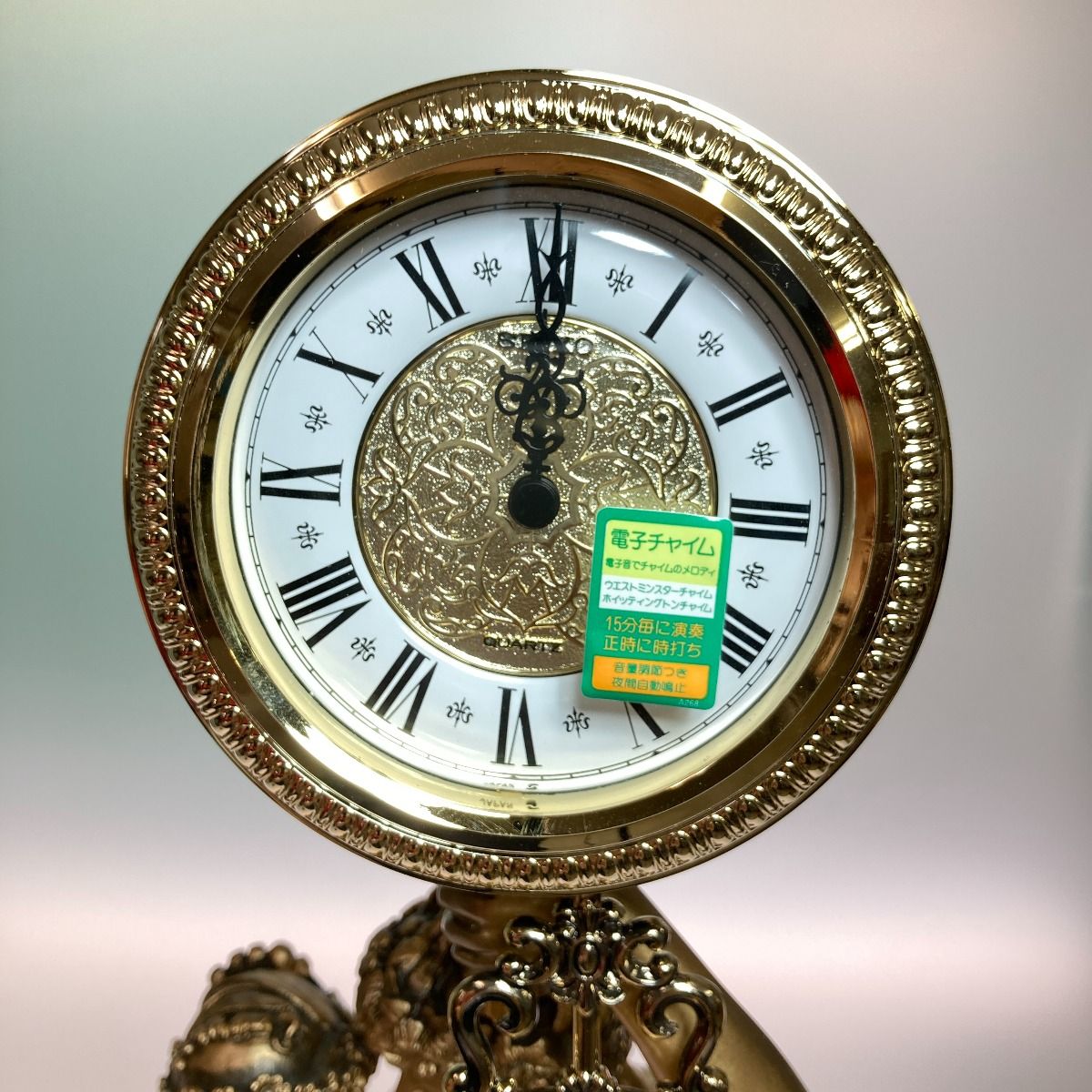 セイコークオーツクロックビーナス 未使用】セイコー 置き時計