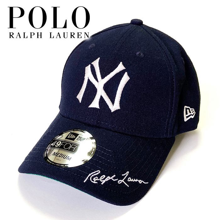 送料無料 メンズ キャップ ネイビー Polo Ralph Lauren ポロ ラルフローレン New York Yankees ニューヨークヤンキース  New Era ニューエラ ラルフローレンニューヨークヤンキースコラボニューエラキャップ kpo1001 - メルカリ