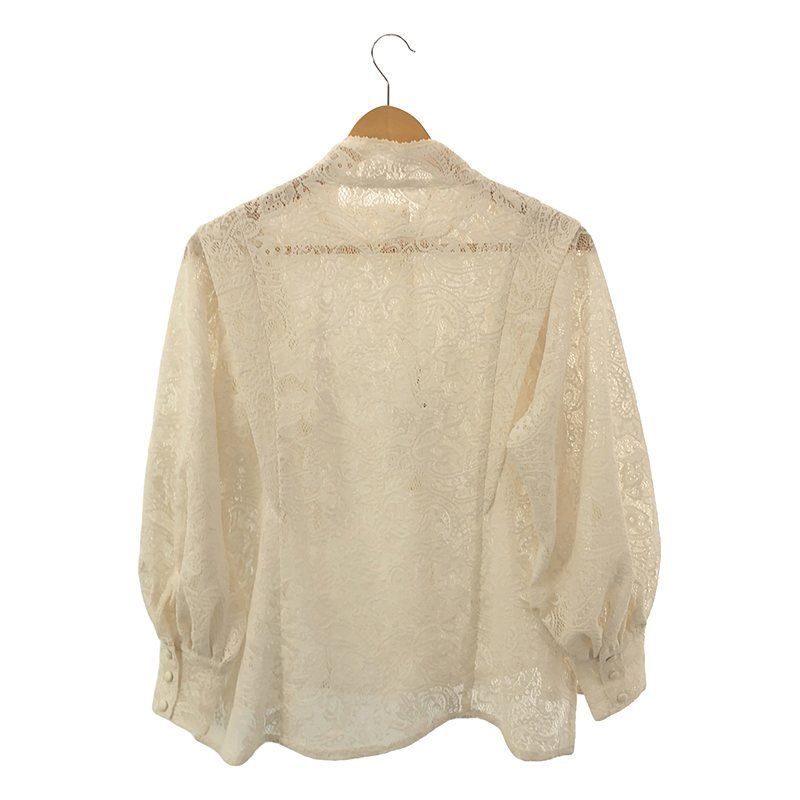 foufou / フーフー | 2023AW | front tuck lace blouse / フロント 