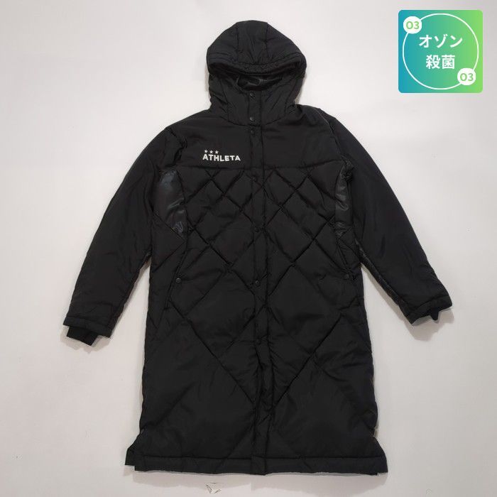 美品】ATHLETA ベンチコート 黒 【公式通販】