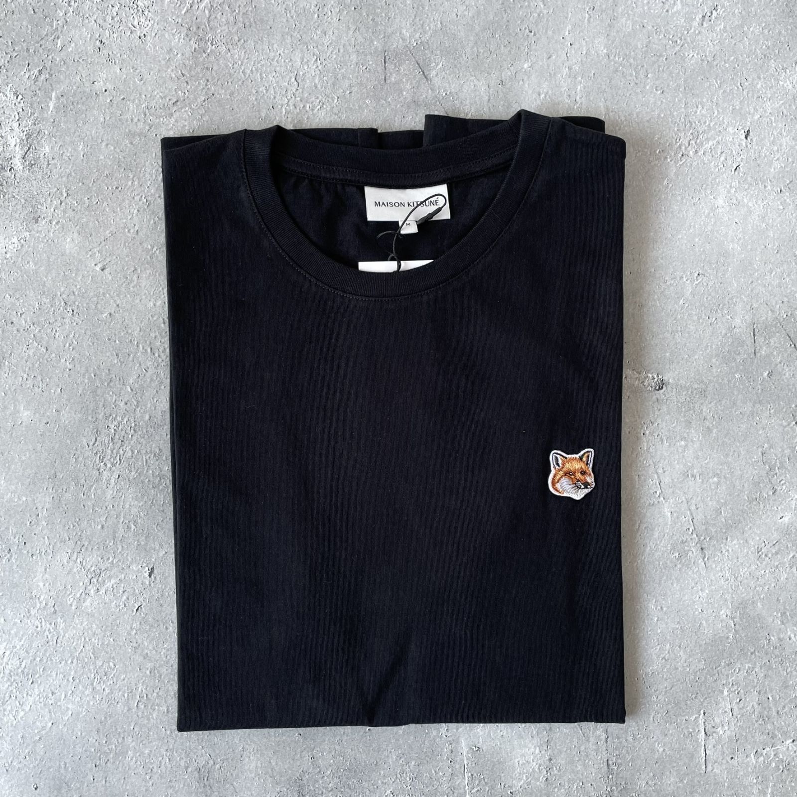 新品未使用 MAISON KITSUNE メゾンキツネ フォックスヘッド ロゴ Tシャツ コットン