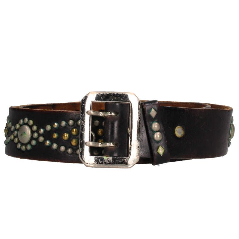 ウルフズヘッド スタッズ装飾レザーベルト メンズ - メルカリ